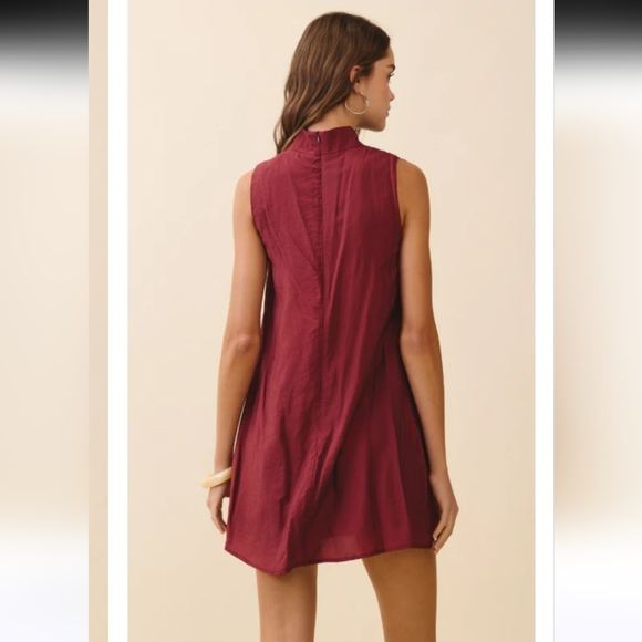 Altar'd State TCEC Nayeli Mock Neck Swing Mini Dress - Picture 3 of 8